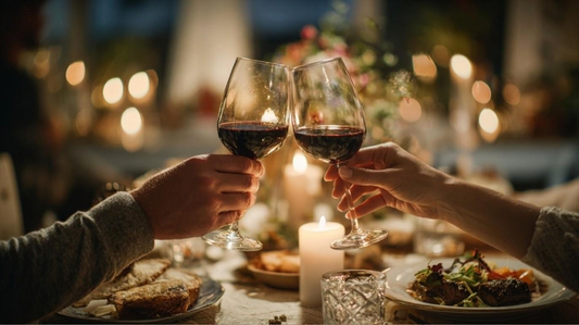 Couple at a romantic dinner